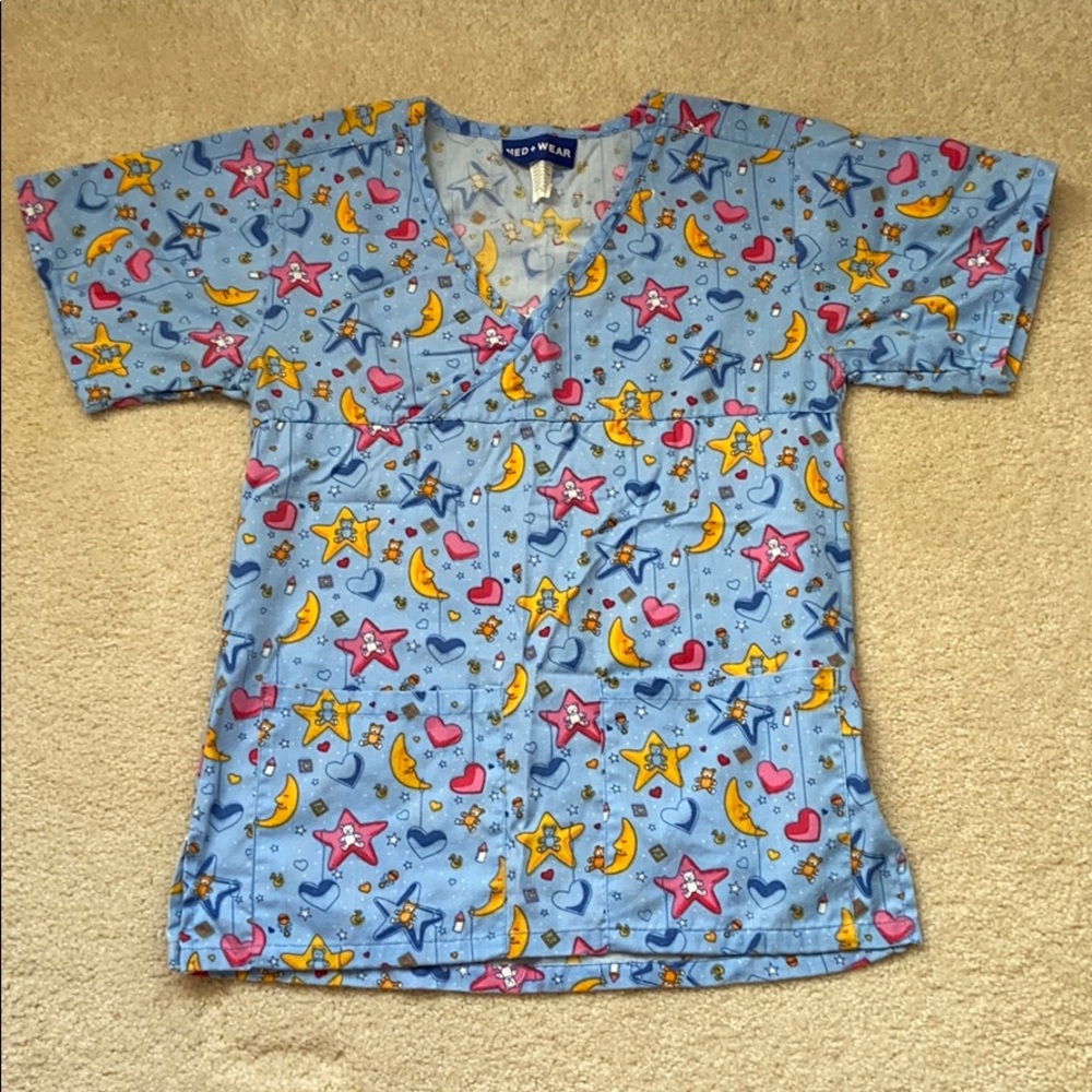 ⭐️MED+WEAR XS Blue Print Top